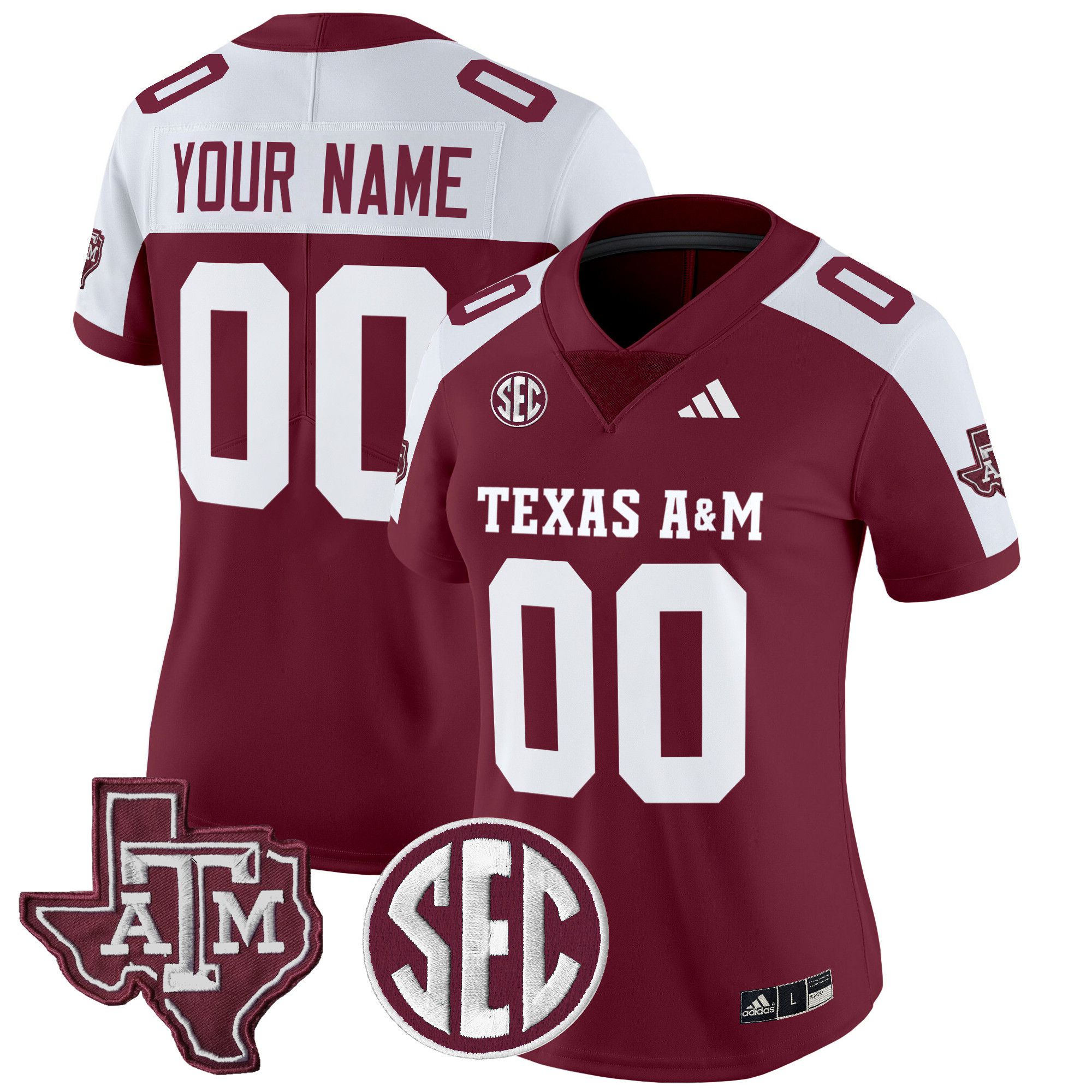 Women Texas A&M Aggies Red 2024 Vapor Limited Custom NCAA Jersey